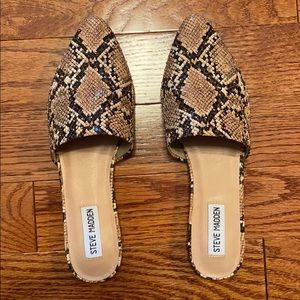 Steve Madden Snake Skin Mules